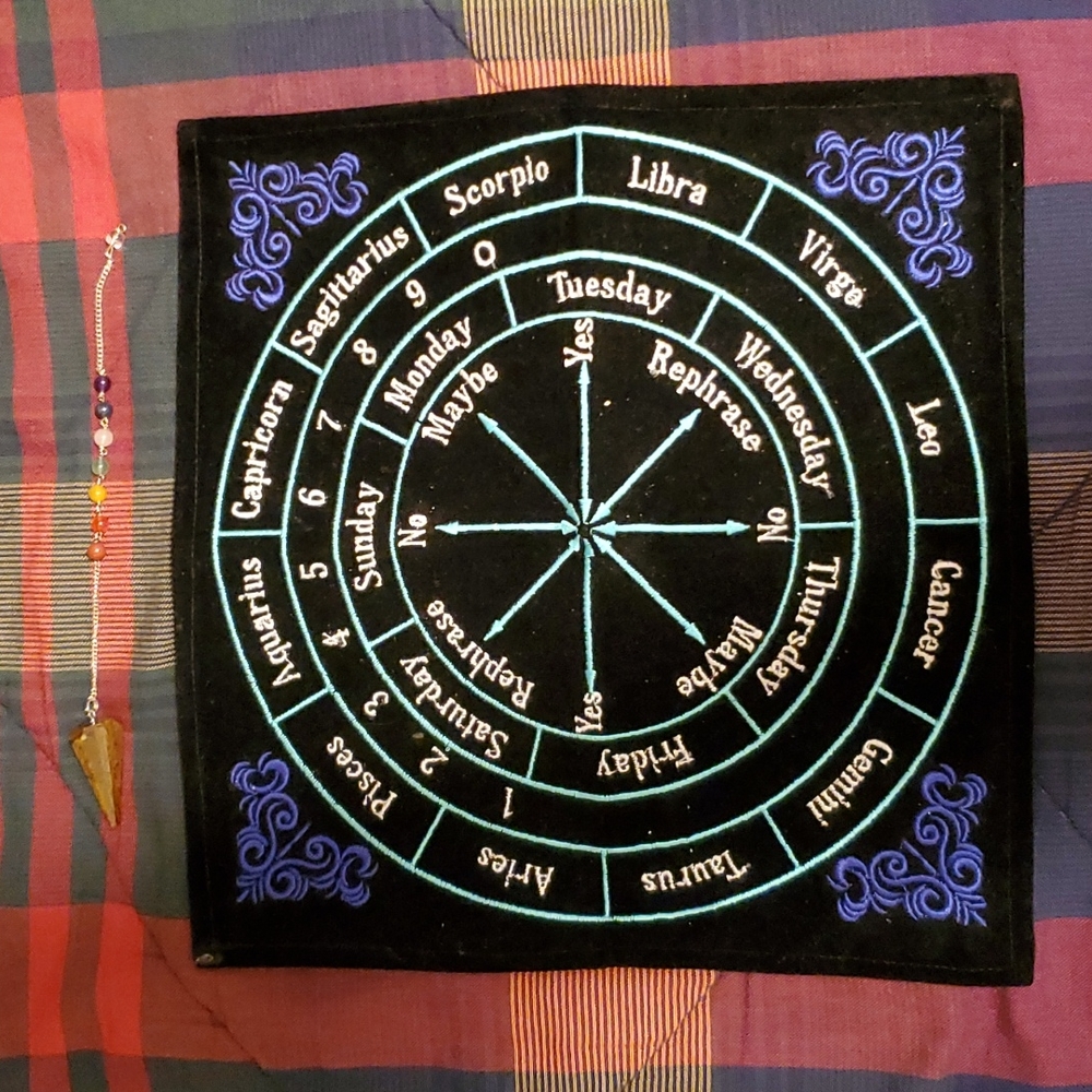Pendulum and dowsing chart